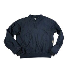 Zero Restriction Golf Jacket Medium Gore-Tex 1/4 Pullover USA Black Windbreaker